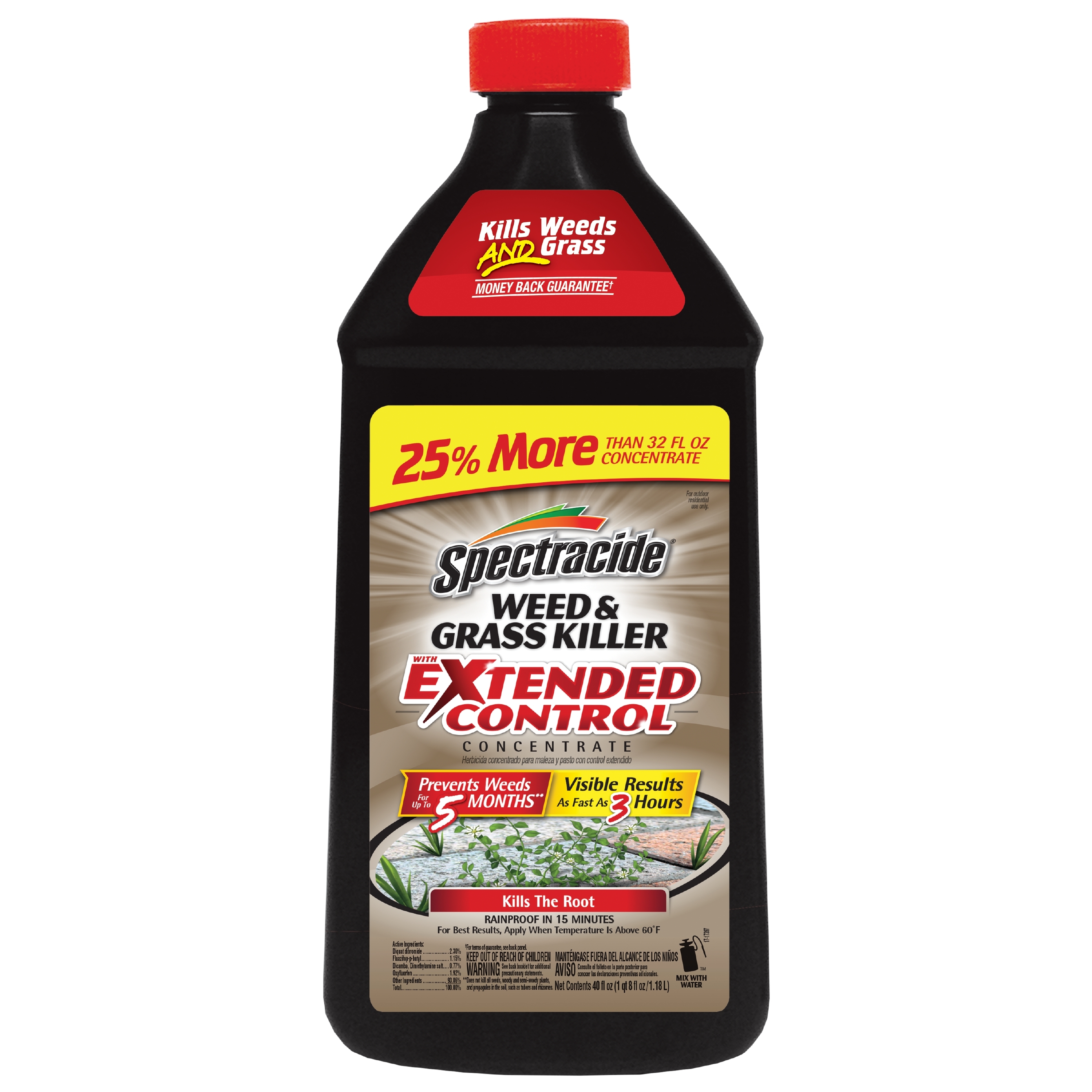 Spectracide Weed \u0026 Grass Killer with Extended Control Concentrate, 40 oz.